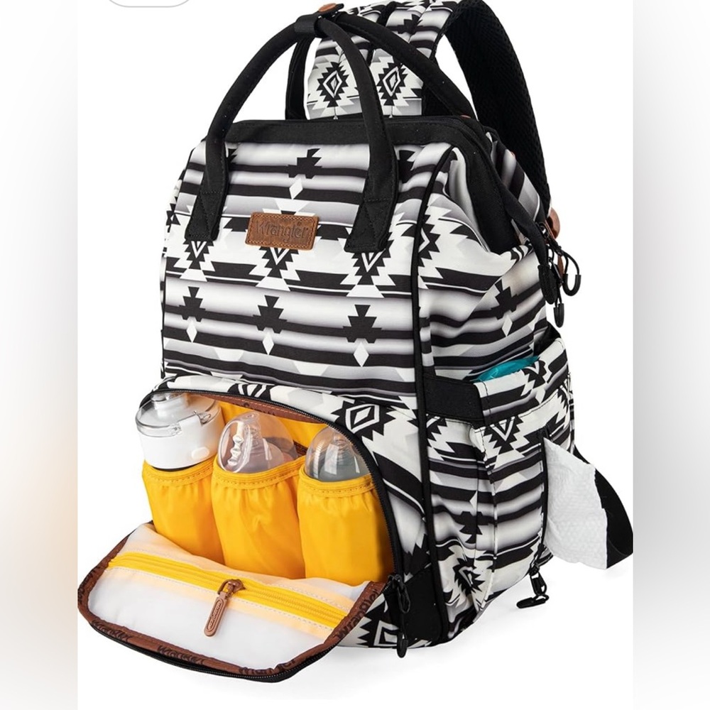 Wrangler Aztec Print Diaper Bag - Picture 2 of 10